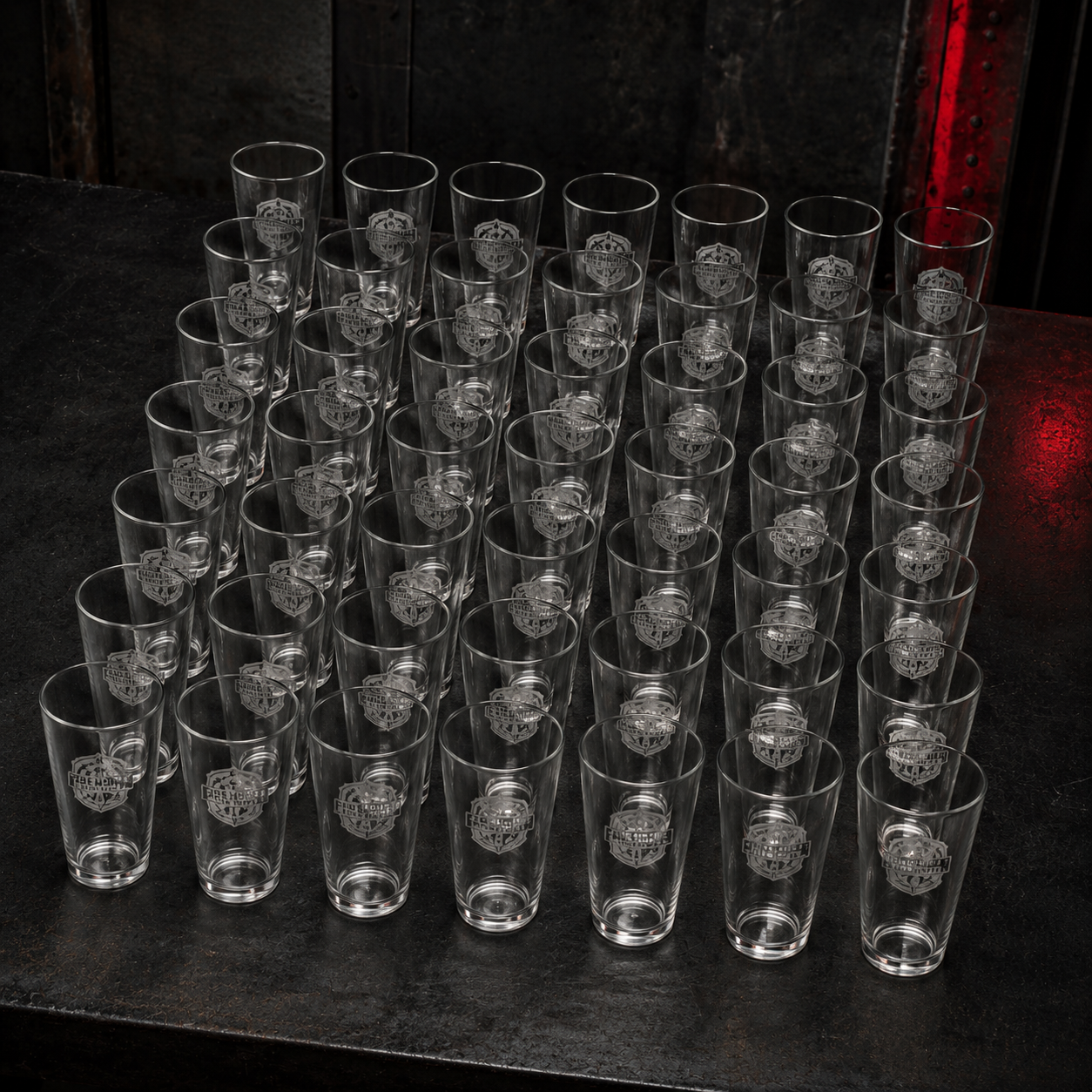 36-Pack Engraved Pint Glasses